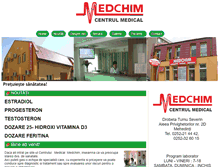 Tablet Screenshot of medchimlaborator.ro